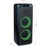 Metronic 477182 - Altavoz portátil Bluetooth Potente 600W Party XL, LED Lights, USB, MicroSD, 2 entradas para Micro, AUX-IN,