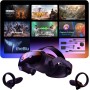 HTC Vive Focus Vision: Auriculares VR para PC y Realidad Mixta + Controladores, Negro, Compatible con el Modo DisplayPort,