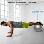 Cikyner Pelota Pilates Blanda, Pelota de Ejercicio pequeña 23-25cm Mini Pelota de Gimnasia con Pajita Inflable Adecuado para