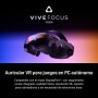 HTC Vive Focus Vision: Auriculares VR para PC y Realidad Mixta + Controladores, Negro, Compatible con el Modo DisplayPort,