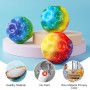 OSDUE 3PCS Pelota Que Rebota de Color, Pelota Saltarina de Espuma de PU Elástica Sólida, Pelota Que Rebota en Forma de Planeta,