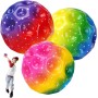 OSDUE 3PCS Pelota Que Rebota de Color, Pelota Saltarina de Espuma de PU Elástica Sólida, Pelota Que Rebota en Forma de Planeta,
