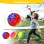 OSDUE 3PCS Pelota Que Rebota de Color, Pelota Saltarina de Espuma de PU Elástica Sólida, Pelota Que Rebota en Forma de Planeta,