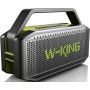 W-KING Altavoz Bluetooth Potente Grande 100W MAX 60W, Impermeable Al Aire Libre Portátil Exterior Altavoz Portatil Potente, 40h