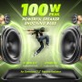 W-KING Altavoz Bluetooth Potente Grande 100W MAX 60W, Impermeable Al Aire Libre Portátil Exterior Altavoz Portatil Potente, 40h