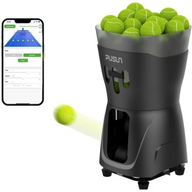 ZenoPlanet PT-Mini Pro Máquina de Pelotas de Tenis – Compacta y Portátil con Control Remoto, Ideal para Entrenamiento
