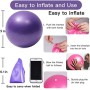 SWINILAYA Redondo Ball 25 cm - Pelota De Ejercicios De Yoga Y Pilates De para Entrenamiento De Equilibrio De Estabilidad para