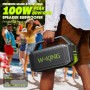 W-KING Altavoz Bluetooth Potente Grande 100W MAX 60W, Impermeable Al Aire Libre Portátil Exterior Altavoz Portatil Potente, 40h