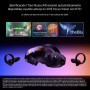 HTC Vive Focus Vision: Auriculares VR para PC y Realidad Mixta + Controladores, Negro, Compatible con el Modo DisplayPort,