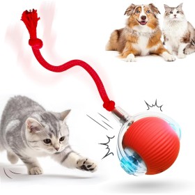 HOIDOKLY Pelota interactiva para gatos, 2025, juguete para mascotas, juguete para perros con carga USB, tres modos de trabajo,