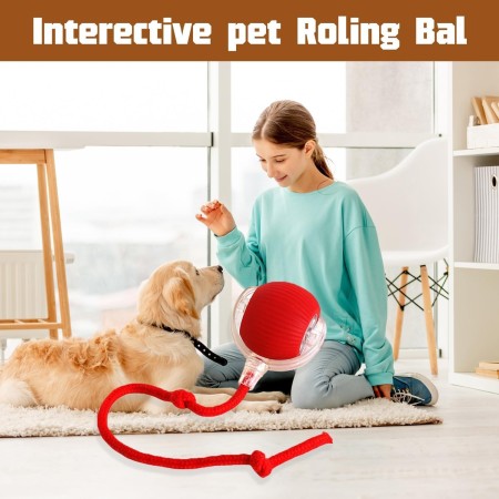 HOIDOKLY Pelota interactiva para gatos, 2025, juguete para mascotas, juguete para perros con carga USB, tres modos de trabajo,