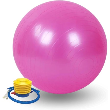 Pelota Yoga 45 cm. Pelota de Pilates Antideslizante. Pelota de Entrenamiento, Fitness, Equilibrio, Deporte. Pelota de PVC para
