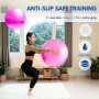 Pelota Yoga 45 cm. Pelota de Pilates Antideslizante. Pelota de Entrenamiento, Fitness, Equilibrio, Deporte. Pelota de PVC para