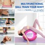 Pelota Yoga 45 cm. Pelota de Pilates Antideslizante. Pelota de Entrenamiento, Fitness, Equilibrio, Deporte. Pelota de PVC para