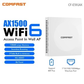 Comfast-enrutador extensor de señal de MU-MIMO AX1500, 6 puntos de acc