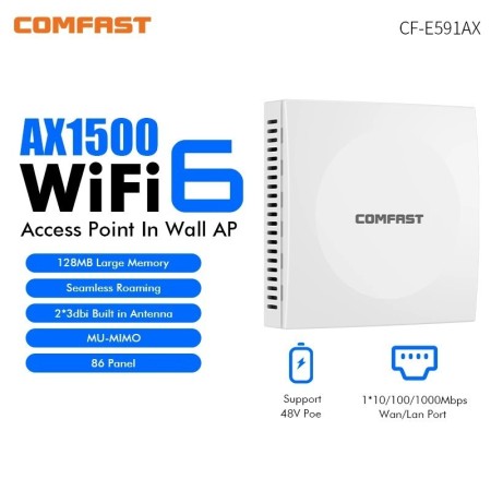 Comfast-enrutador extensor de señal de MU-MIMO AX1500, 6 puntos de acc
