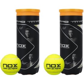 NOX Bote de 3 Pelotas de pádel Pro Titanium