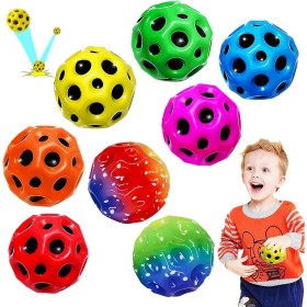 MQVXT Astro Jump Ball,8 Piezas Moon Ball,Space Ball,7 cm Bouncing Ball Toy,Fácil de Agarrary Atrapasueños,para Juegos de
