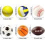 Pelota Espuma, 12 Piezas Pelota Antiestres Niños, Stress Ball, Pelotas Antiestres Adultos, Pelota Goma Espuma Adecuado para