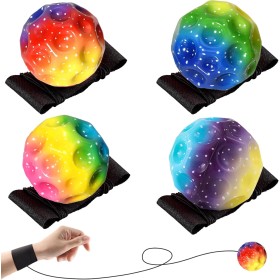 Pelotas espaciales Extreme High Bouncing Ball, Colorido Moon Ball de 7CM, Bouncing SpaceBall Pelota de Goma de Rebote Pelota de
