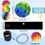 Pelotas espaciales Extreme High Bouncing Ball, Colorido Moon Ball de 7CM, Bouncing SpaceBall Pelota de Goma de Rebote Pelota de