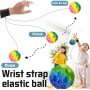 Pelotas espaciales Extreme High Bouncing Ball, Colorido Moon Ball de 7CM, Bouncing SpaceBall Pelota de Goma de Rebote Pelota de