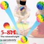 Pelotas espaciales Extreme High Bouncing Ball, Colorido Moon Ball de 7CM, Bouncing SpaceBall Pelota de Goma de Rebote Pelota de