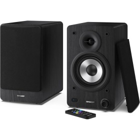 Sharp CP-SS30(BK) Pareja Altavoces estantería Activos 2vías, 60W RMS (2x30W) Carcasa Madera, Bluetooth v5.0, USB, óptica,