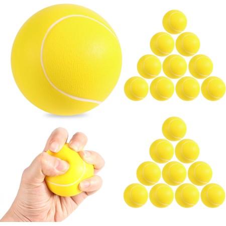 JSMTKJ Pelotas de Tenis de Espuma - 12 Piezas Deportivas de Esponja y Rebote Suave para Niños y Adultos