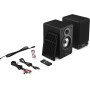 Sharp CP-SS30(BK) Pareja Altavoces estantería Activos 2vías, 60W RMS (2x30W) Carcasa Madera, Bluetooth v5.0, USB, óptica,