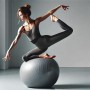 GADIRIA Pelota de Pilates de 65 cm con Bomba de Inflado - Fitball para Yoga, Gimnasia, Pilates, Fitness, Ejercicio en Casa,