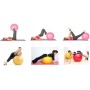 GADIRIA Pelota de Pilates de 65 cm con Bomba de Inflado - Fitball para Yoga, Gimnasia, Pilates, Fitness, Ejercicio en Casa,