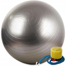 GADIRIA Pelota de Pilates de 65 cm con Bomba de Inflado - Fitball para Yoga, Gimnasia, Pilates, Fitness, Ejercicio en Casa,