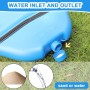DAKLUNAR Juego de entrenador de tenis, tabla de base con 2 pelotas de rebote, herramienta de entrenamiento para entrenamiento de