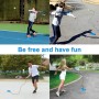 DAKLUNAR Juego de entrenador de tenis, tabla de base con 2 pelotas de rebote, herramienta de entrenamiento para entrenamiento de