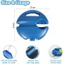 DAKLUNAR Juego de entrenador de tenis, tabla de base con 2 pelotas de rebote, herramienta de entrenamiento para entrenamiento de