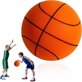 ZoneYan Balon Baloncesto Silencioso, Pelota de Espuma de Alta Densidad Sin Revestimiento, Silent Basketball Indoor, Pelota