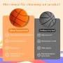 ZoneYan Balon Baloncesto Silencioso, Pelota de Espuma de Alta Densidad Sin Revestimiento, Silent Basketball Indoor, Pelota