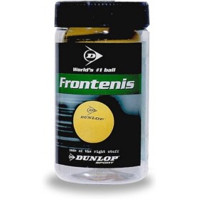 Dunlop Frontenis - Pelotas de raquetbol, Color Amarillo, Talla 2