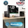 MAJORITY D40X Altavoces Autoamplificados | Bluetooth Monitores de Estudio | 70W Cono de Kevlar Altavoces HiFi | Activos Altavoz