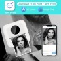 GuKKK Mini Impresora para Movil, Impresora Fotográfica, Portátil Impresora Termica, BT Inalámbrico Impresora Térmica con 13