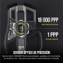 Corsair IRONCLAW RGB inalámbrico Ratón para Juegos FPS/MOBA - 18.000 PPP - 10 Botones Programables - Diseñado para Manos Grandes