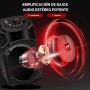 Pyle Sistema de Altavoces, PA, 300W, Bluetooth, portatil, Recargable, Exteriores, subwoofer de 8”, Tweeter de 1”, función de