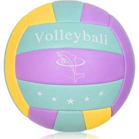 MSCYAE Pelotas de Voleibol Oficiales Talla 5, para Interior y Exterior de Tacto Suave - Ideal para Playa, Jardín y Piscina