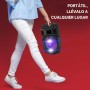 Pyle Sistema de Altavoces, PA, 300W, Bluetooth, portatil, Recargable, Exteriores, subwoofer de 8”, Tweeter de 1”, función de