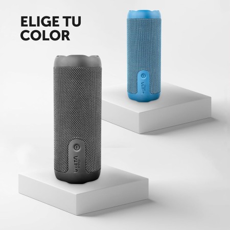 Vieta Pro Altavoz Potente, Bluetooth 5.3 Potente de 20W, Resistente al Agua IPX7, 11H de Batería y Radio FM. Altavoz Compacto