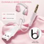 Cascos Gaming, Auriculares Gaming con Micrófono Rotatorio, Luz RGB, Premium Stereo, Orejeras Ligero Cómodo, para PS4 PS5 Xbox PC