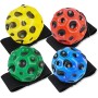 Meleager Juguetes para Adultos para niños, Pelotas de Muñeca Deportivas, Pelotas Munequera con Cuerda Elástica, 4 Piezas Bola de