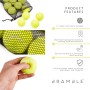 BRAMBLE 15 Pelotas de Tenis (Diámetro 6,5cm) - Bolas de Tenis con Bolsa de Malla de Transporte - Tennis Balls para