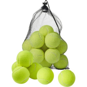 BRAMBLE 15 Pelotas de Tenis (Diámetro 6,5cm) - Bolas de Tenis con Bolsa de Malla de Transporte - Tennis Balls para